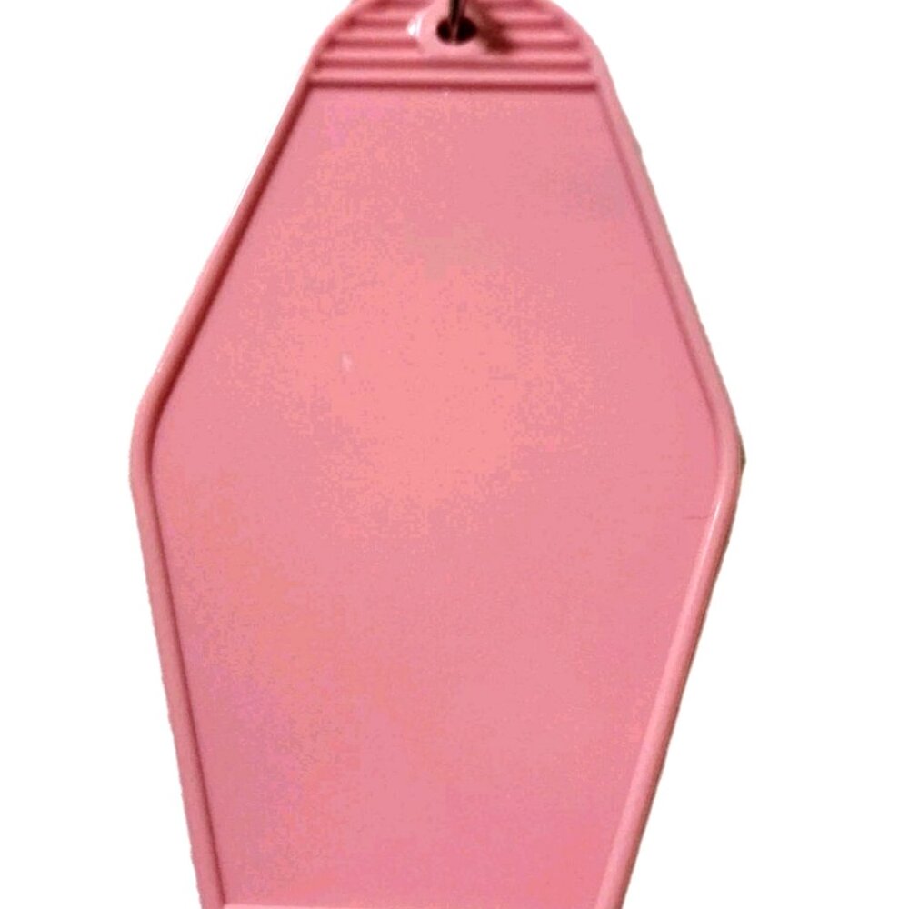 Motel Keychain Pink Bows Valentines Girls New - Picture 2 of 2